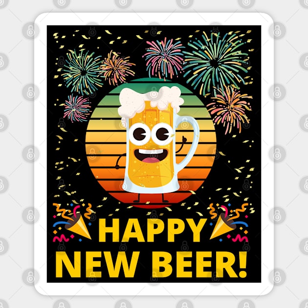 Happy New Year, I mean Beer! Magnet by apparel.tolove@gmail.com